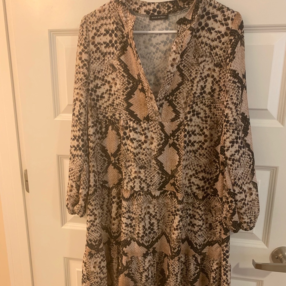 Snake print dress. US size 4